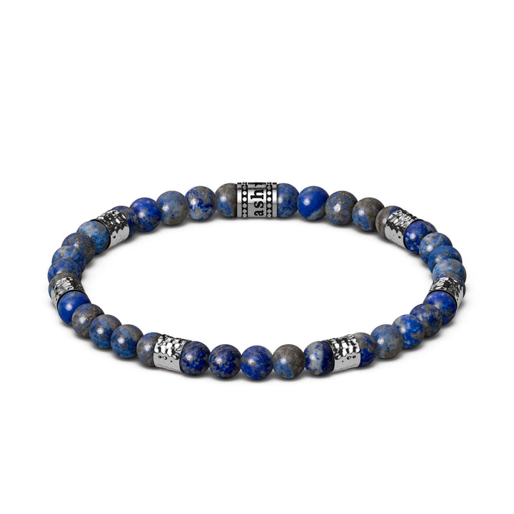 Beaded Bracelet "Hammered" (6mm)