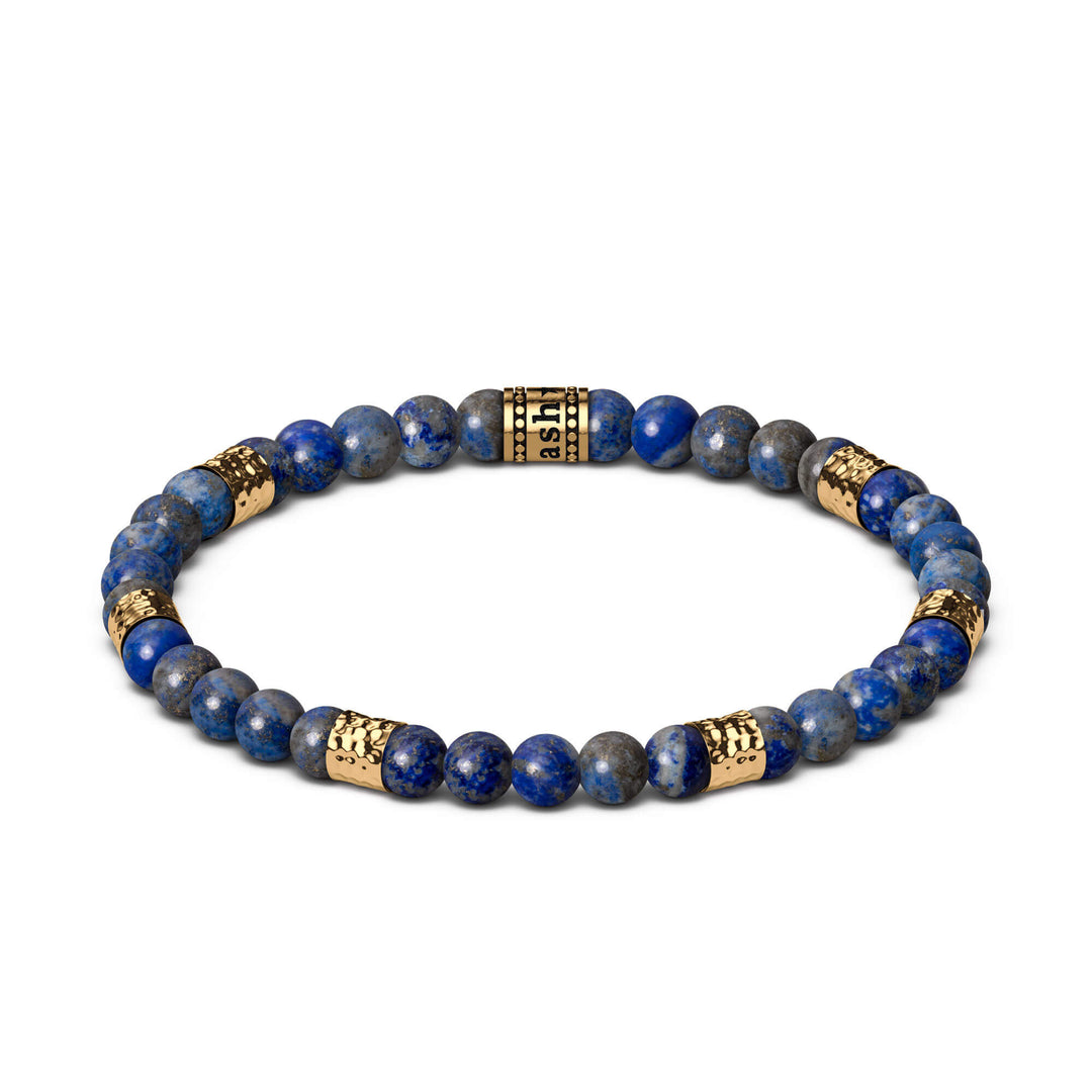 Beaded Bracelet "Hammered" (6mm)