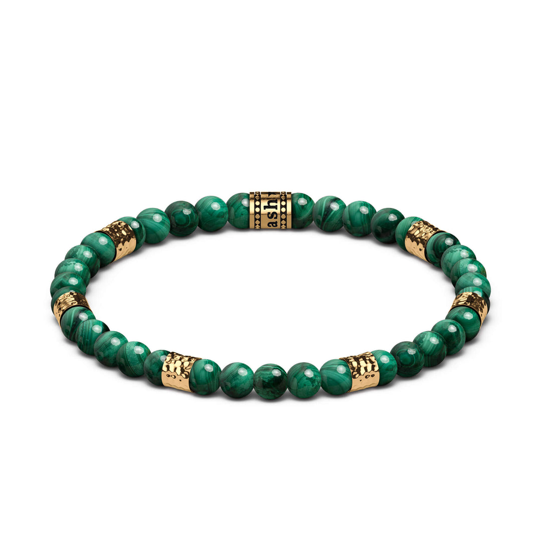 Beaded Bracelet "Hammered" (6mm)