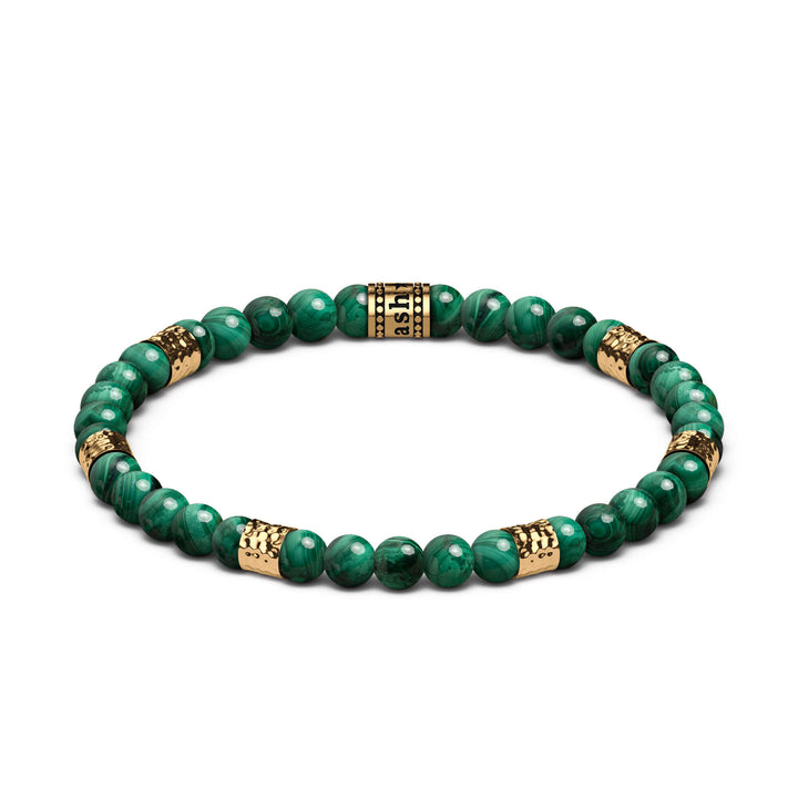 Beaded Bracelet "Hammered" (6mm)