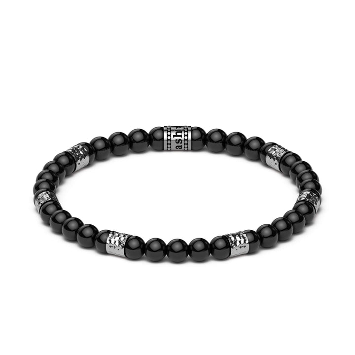 Beaded Bracelet "Hammered" (6mm)