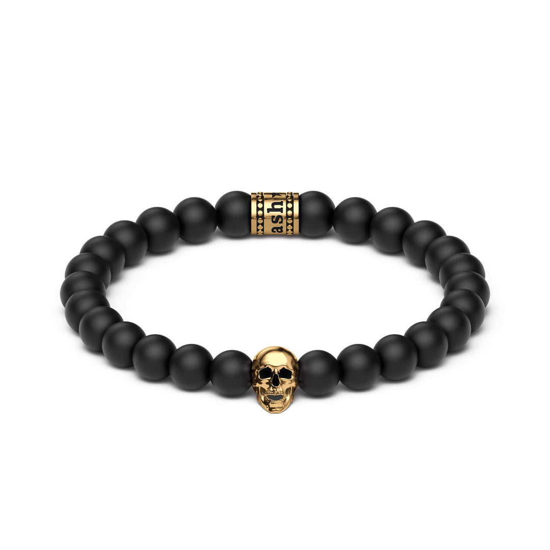 Beaded Bracelet "Memento Mori" (8mm)