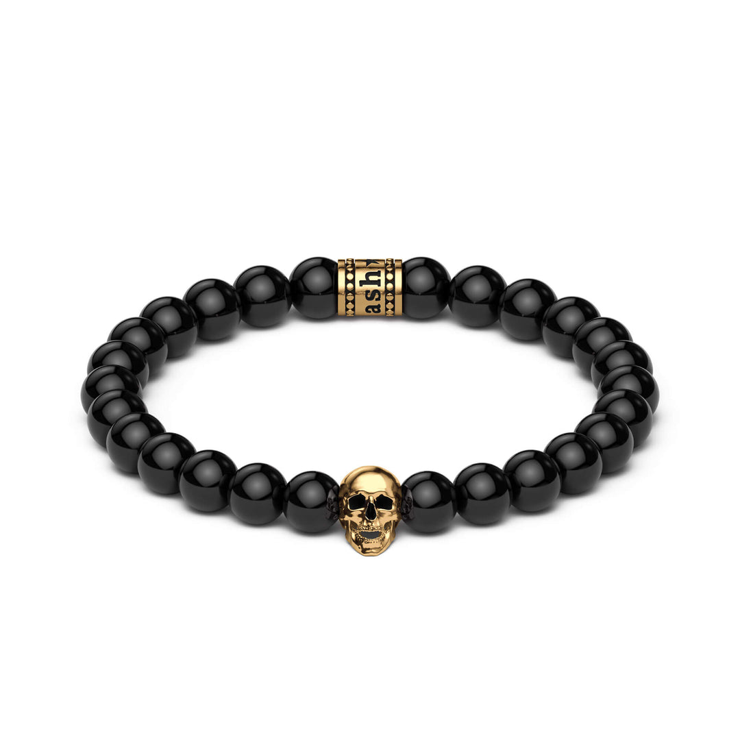 Beaded Bracelet "Memento Mori" (8mm)