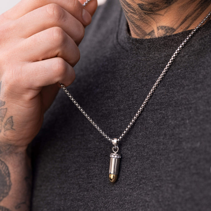 Wisiorek złoty "Bullet 9mm"
