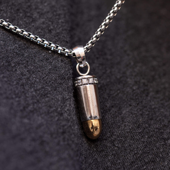 Wisiorek złoty "Bullet 9mm"