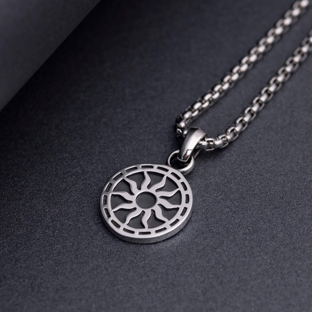 Wisiorek srebrny "Sun Medallion"