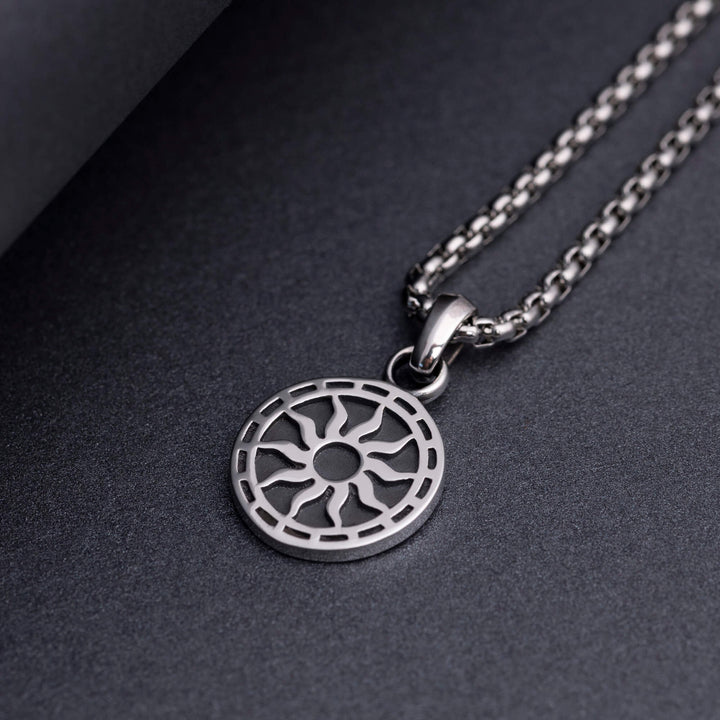 Wisiorek srebrny "Sun Medallion"
