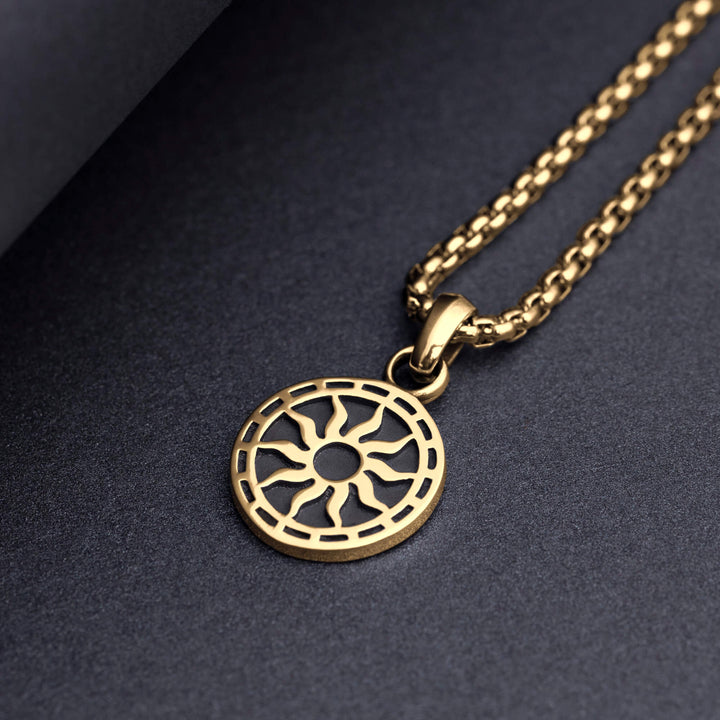 Wisiorek srebrny "Sun Medallion"