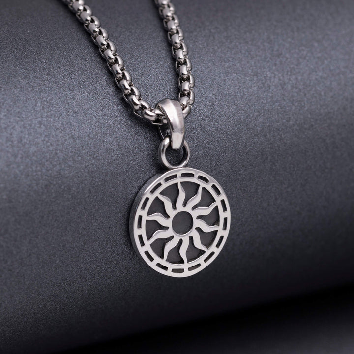 Wisiorek srebrny "Sun Medallion"
