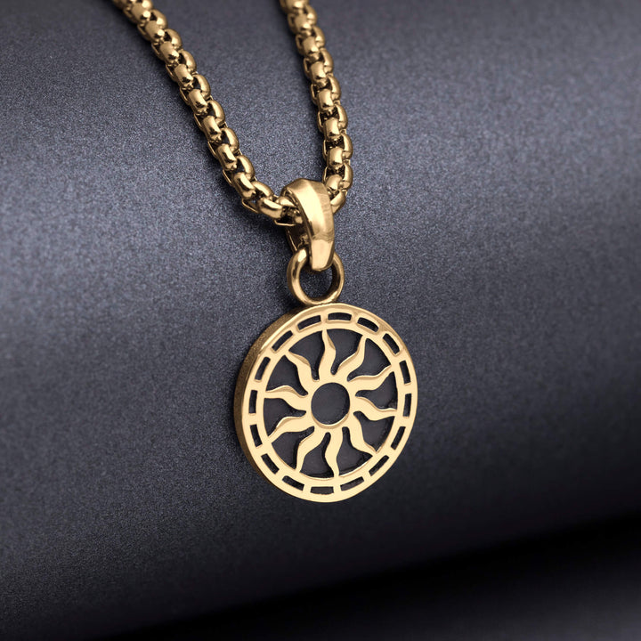 Wisiorek srebrny "Sun Medallion"