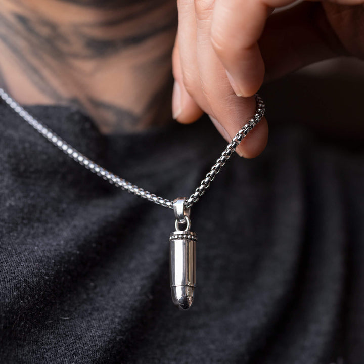 Wisiorek srebrny "Bullet 9mm"
