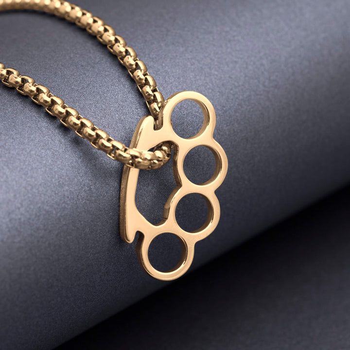 Wisiorek srebrny "Brass Knuckles"