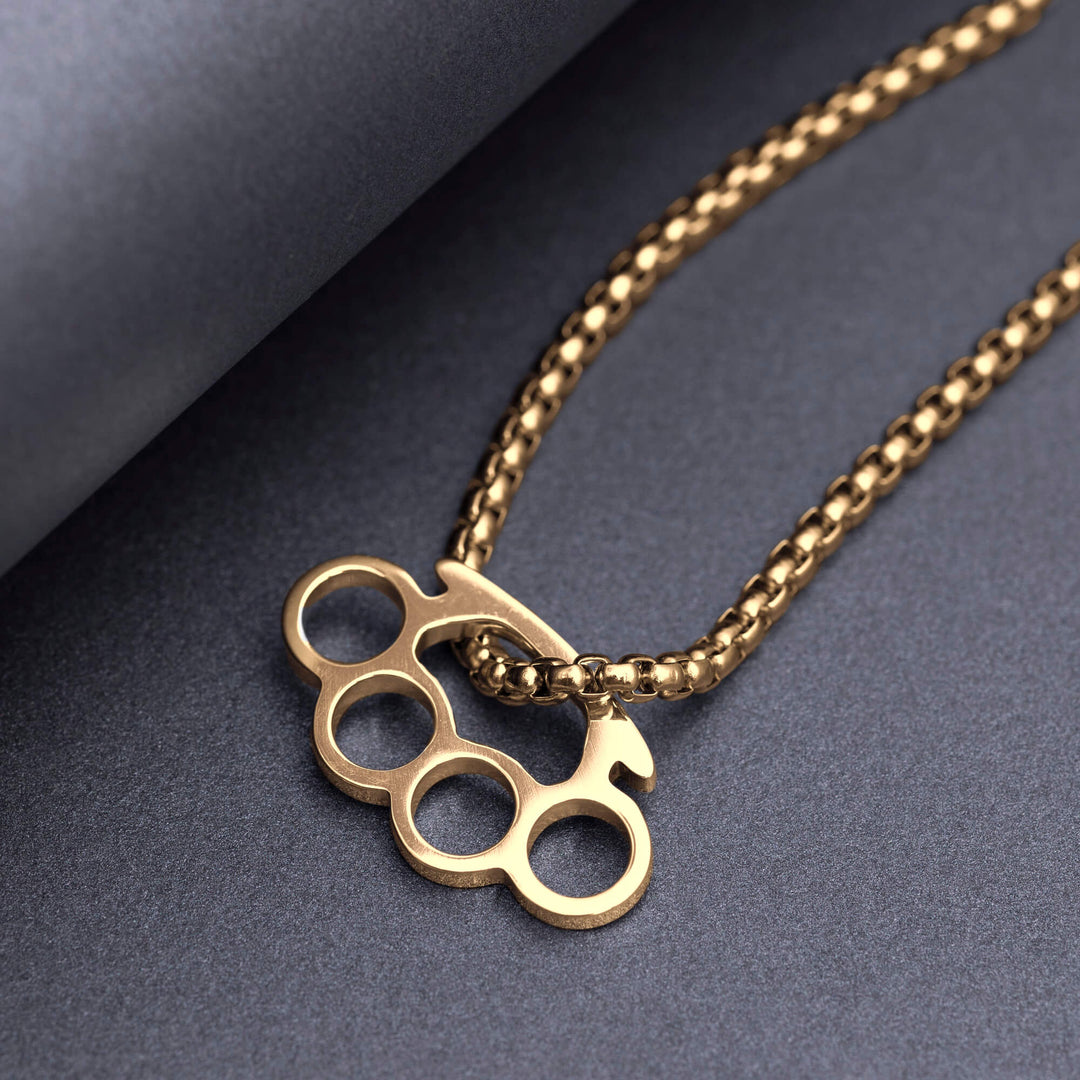 Wisiorek srebrny "Brass Knuckles"