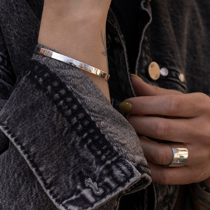 Cuff Bracelet in Sterling Silver