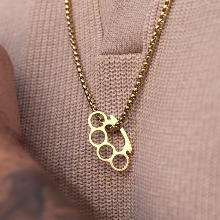 Wisiorek srebrny "Brass Knuckles"