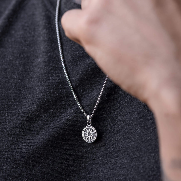 Wisiorek srebrny "Sun Medallion"