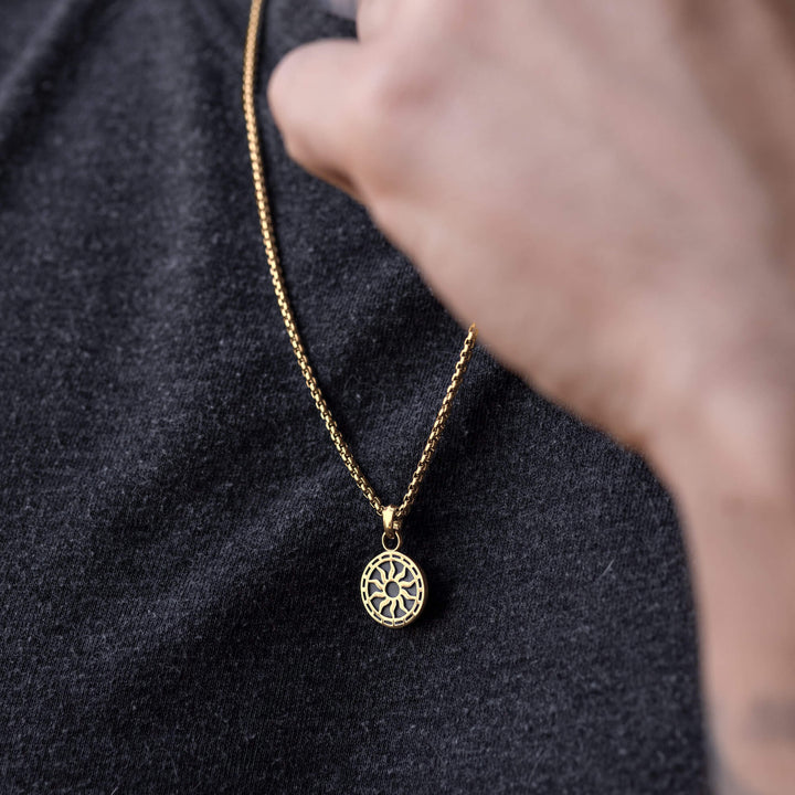 Wisiorek srebrny "Sun Medallion"