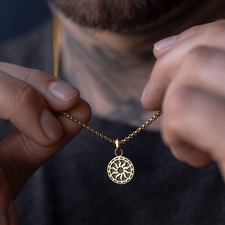 Wisiorek srebrny "Sun Medallion"